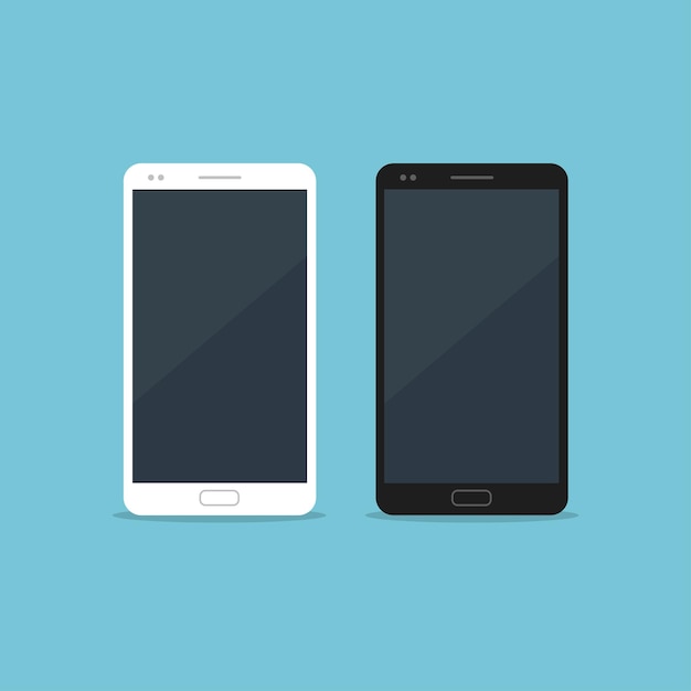 Vector smartphone set flat design style