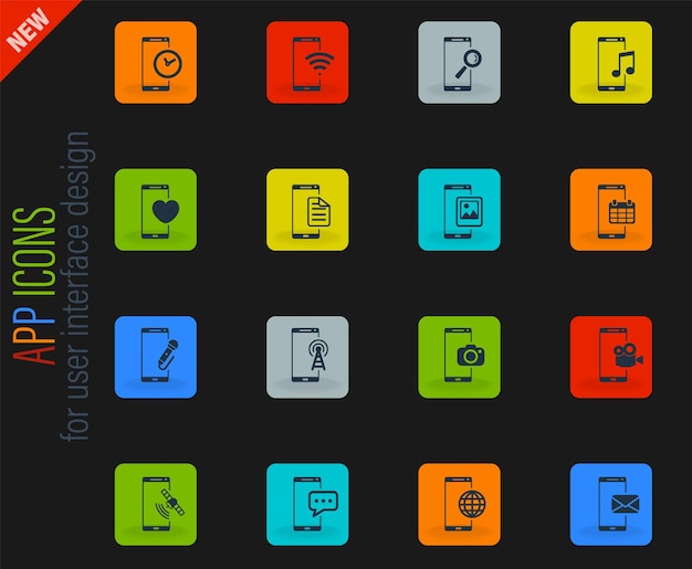 Smartphone simply icons