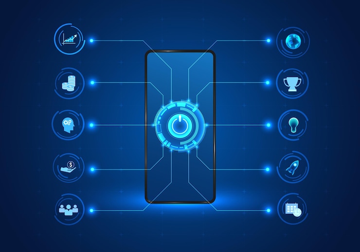 Vector smartphone technology that comes to help manage business people is a solution to problems