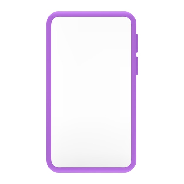 Smartphone template in cartoon style