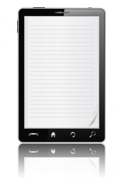 Smartphone with Paper on the Screen