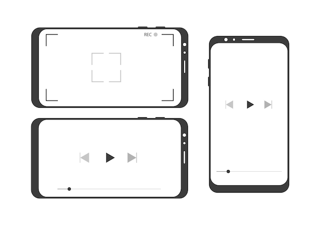 Smartphones met videospeler Internet multimediagadget