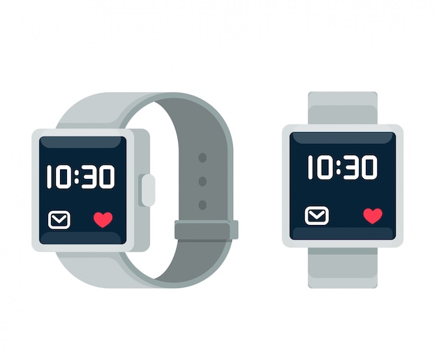 Smartwatch cartoon illustration