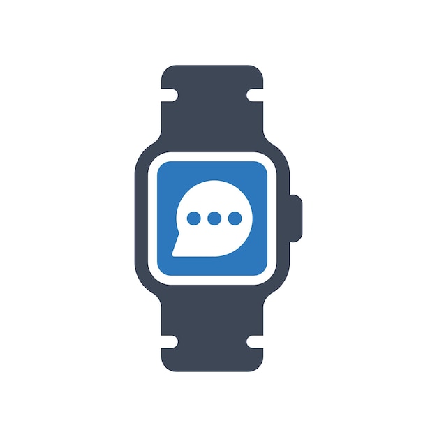 Vector smartwatch chat icon