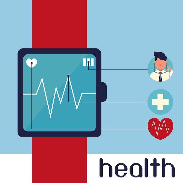 Vector smartwatch health application