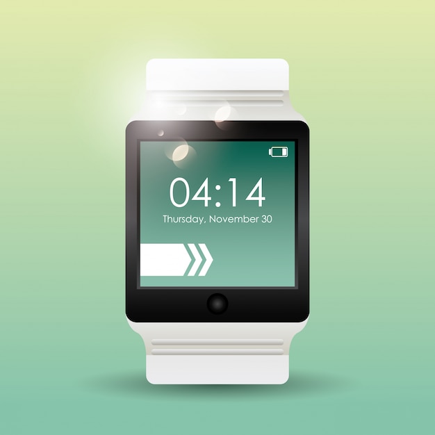 Smartwatch wearable technology icon 