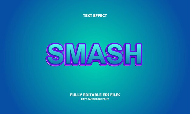 Smash teksteffect