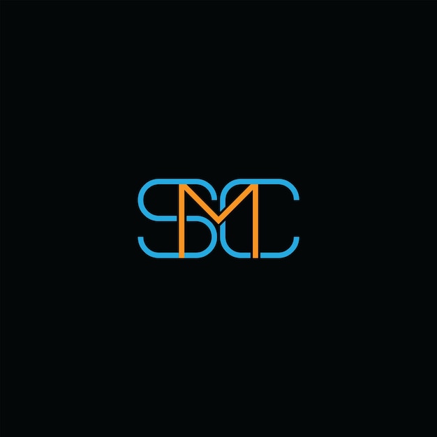 SMC letter monogram bedrijfslogo ontwerp