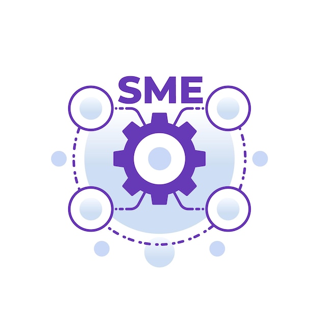 Sme, small and medium enterprise, vector concept