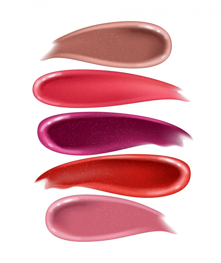 Vector smears lipstick 