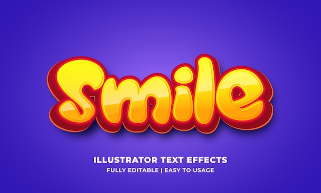 Smile Cartoon Text Effect