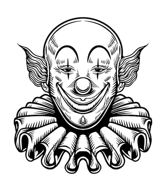 Vector smile clown chicano vector illustration