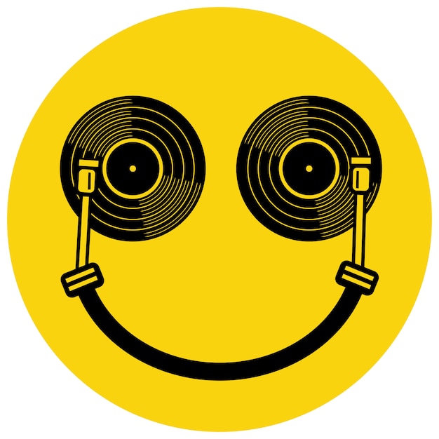 Vector smile dj