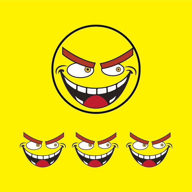 Vector smile emotion icon vector illustration design