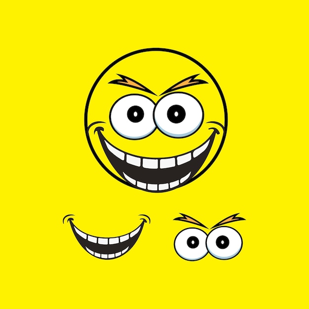 Vector smile emotion icon vector illustration design