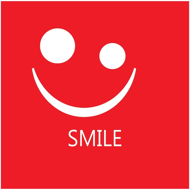 Smile happy face vector design