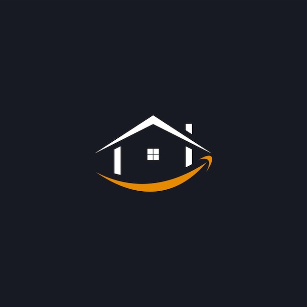 smile house logo vector icon illustration