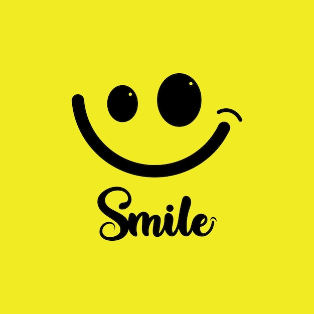 Vettore icona sorriso sorriso logo disegno vettoriale emoticon felice design divertente aziendale e felicità emoji vettoriali