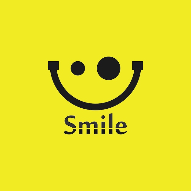 Vettore icona sorriso sorriso logo disegno vettoriale emoticon felice design divertente aziendale e felicità emoji vettoriali