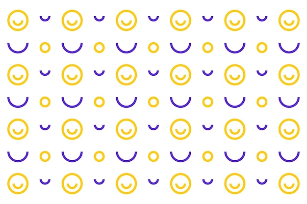 Smile Pattern Background Design For Wallpaper