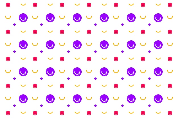 Smile Pattern Background Design For Wallpaper