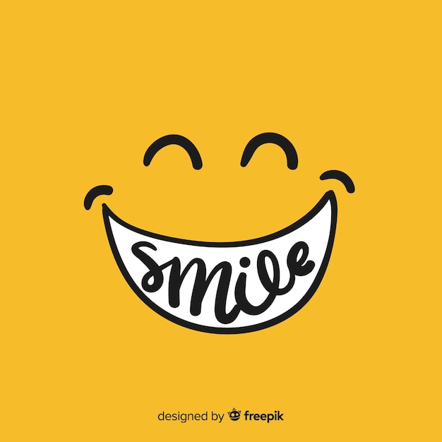 Smile simple background