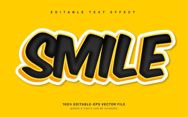Smile text effect