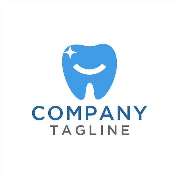 Vector smile tooth dental clinic logo. fresh smile concept