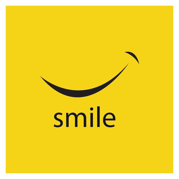 Vector smile vector image logo and symbol