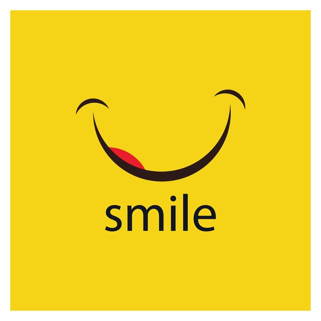 Smile vector image logo and symbol