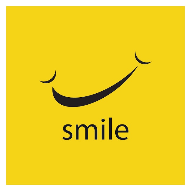 Smile vector image logo and symbol