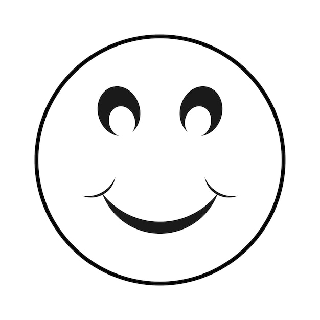 Vector smiley face icon vector illustration design