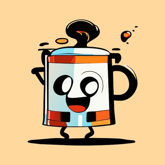 Vector smiling_coffee_mug_cartoon_design