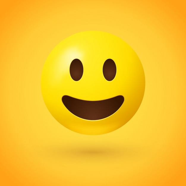 Vector smiling emoji