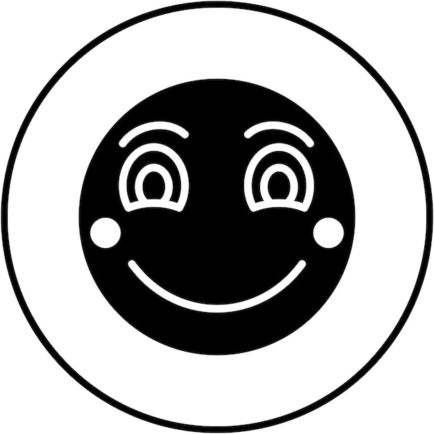 Vettore l'icona vettoriale della faccia sorridente può essere utilizzata per l'icona emoji