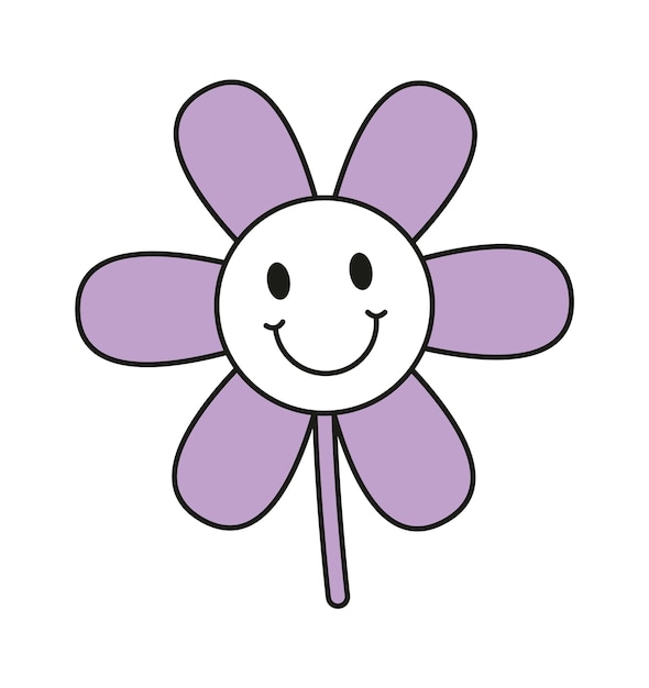 Smiling Flower Character