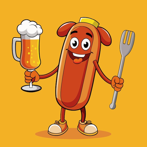 Smiling Sausage Vectors & Illustrations for Free Download