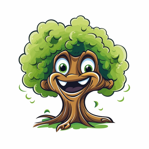 a smiling tree