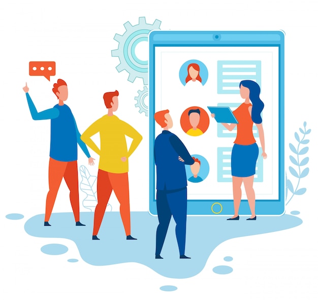 SMM-specialisten bespreken media sociaal netwerk