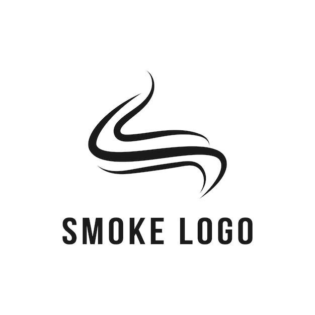 Vettore idea di progettazione del logo della sigaretta fumante lettera iniziale s idea di progettazione del logo del fumo