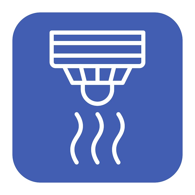 smoke detector icon vector image can be used for sensors