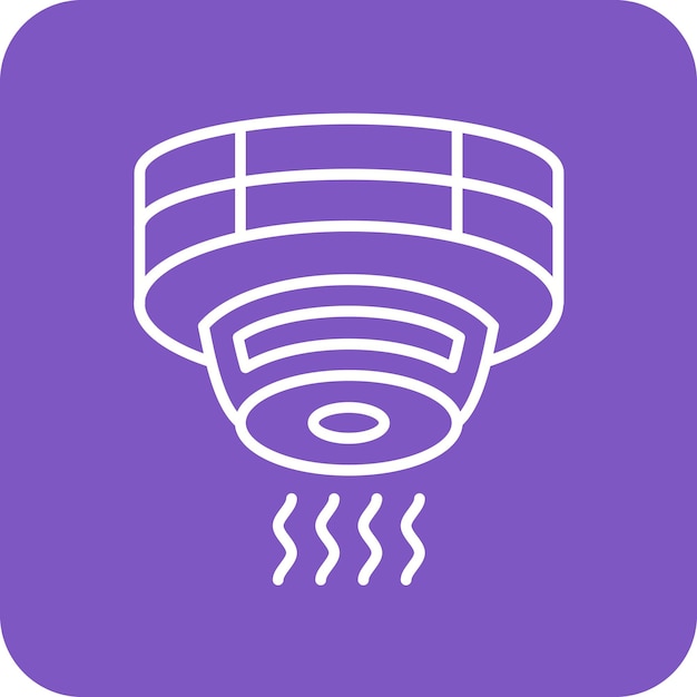 Vector smoke detector icon vector image can be used for smart home