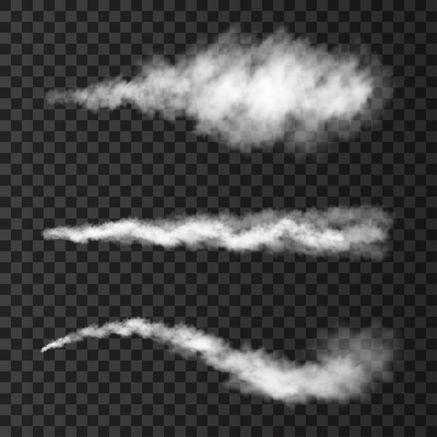 Vector smoke from military rocket launch