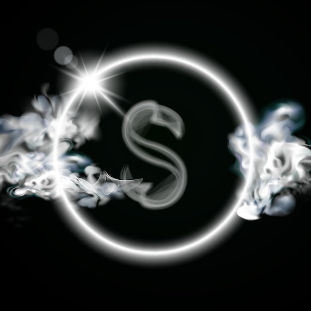 Vector smoke letter