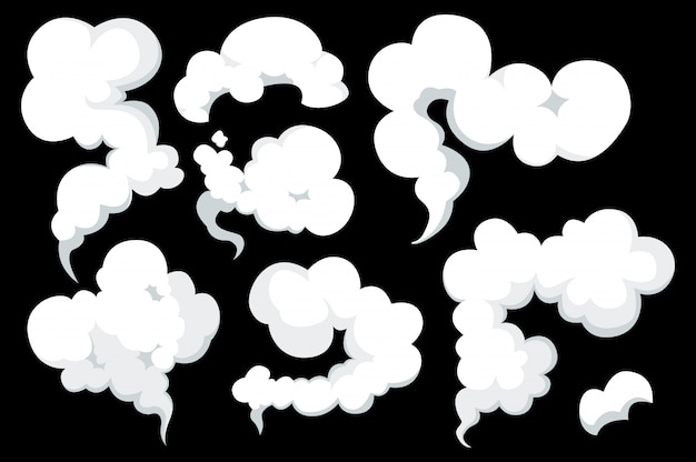 Smoke set special effects template.