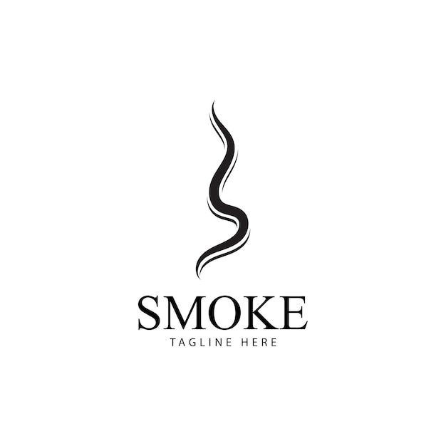 Smoke steam icon logo illustration isolated on white background Aroma vaporize icons Smells vector line icon  hot aroma  stink or cooking steam symbols  smelling or vapor