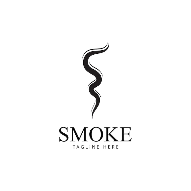 Smoke steam icon logo illustration isolated on white background Aroma vaporize icons Smells vector line icon  hot aroma  stink or cooking steam symbols  smelling or vapor