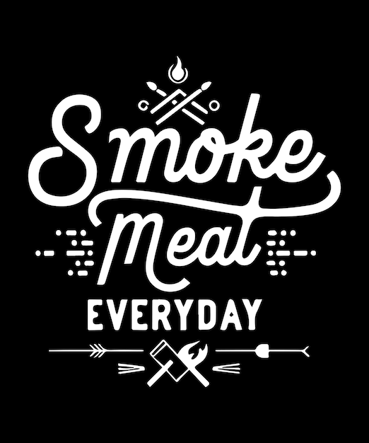 Smoking Hot BBQ Vector T-shirt ontwerp