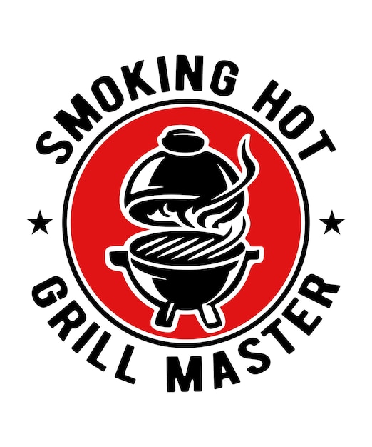 Smoking Hot Grill Master BBQ TShirt Design