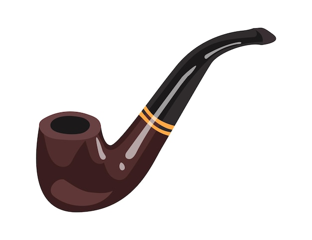 Vector smoking pipe icon vector illustration